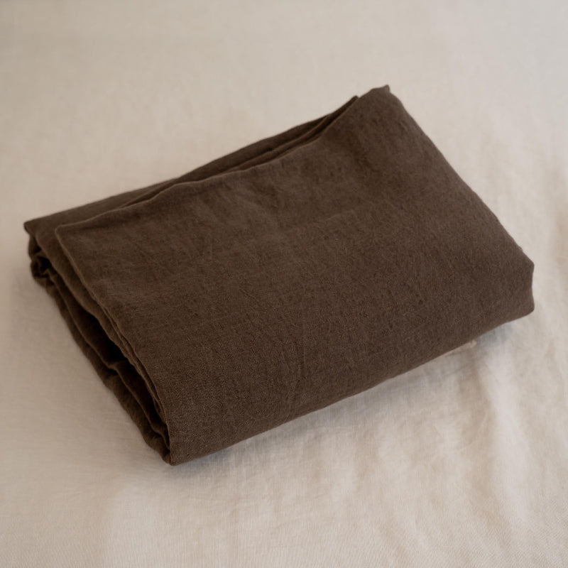 #color_chocolate Sömn Premium Linen Bedding Duvet Cover | Sömn Home
