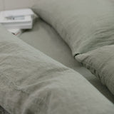 Sömn Luxury Linen Bedding | Duvet Cover Linen Bedding Sömn Home #color_mineral-green