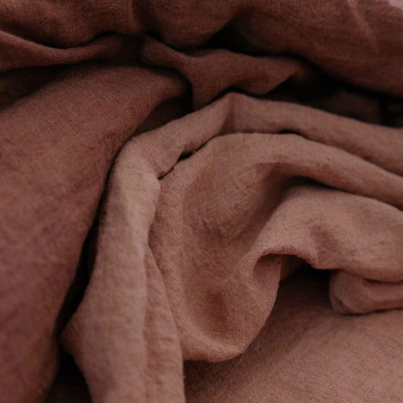 Sömn Luxury Linen Bedding | Duvet Cover Linen Bedding Sömn Home #color_desert-pink