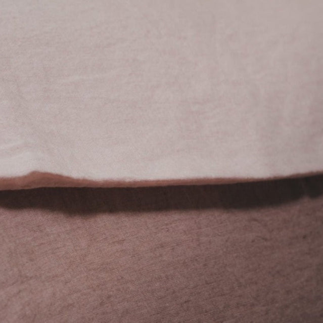 Sömn Luxury Linen Bedding | Fitted Sheet Linen Bedding Sömn Home #color_blossom-pink