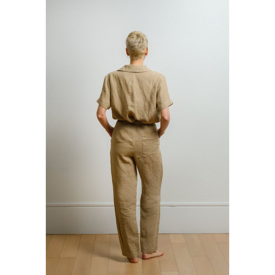 Sömn Premium Linen Sleep & Lounge Pantst | Sömn Home #color_oatmeal
