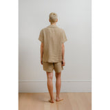 Sömn Premium Linen Sleep & Lounge Shorts | Sömn Home #color_oatmeal