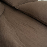 Sömn Luxury Linen Bedding | Pillowcase (single) Linen Bedding Sömn Home #color_chocolate
