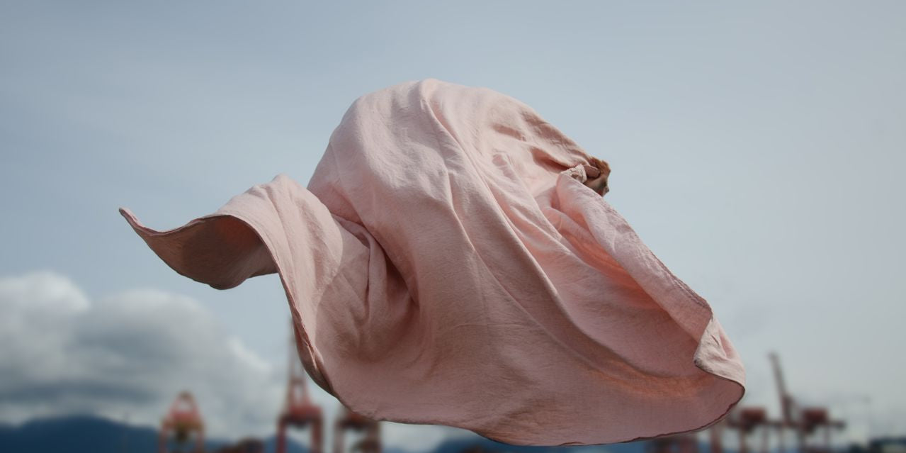 white linen duvet covers and bedding sets by Sömn Home Vancouver